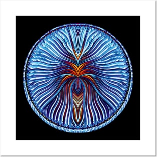 Mandala blue Posters and Art